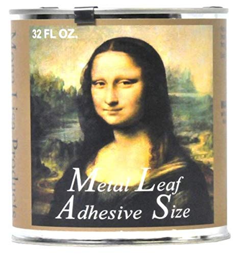 Speedball Mona Lisa Metal Leaf Adhesive For Gold, Silver Leafing – Water-Based, Made in USA – 32 Ounces (10217)