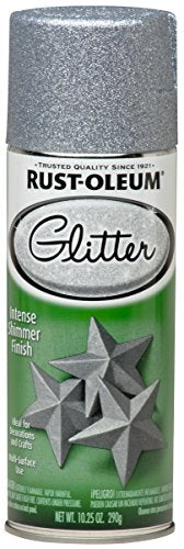Rust-Oleum 267734 Spray Paint, Each, Silver Glitter