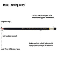 Load image into Gallery viewer, Tombow MONO Drawing Pencil, 4B, Graphite 12-Pack
