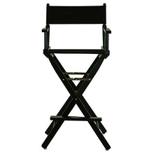 Load image into Gallery viewer, Casual Home Director&#39;s Chair ,Black Frame/Black Canvas,30&quot; - Bar Height
