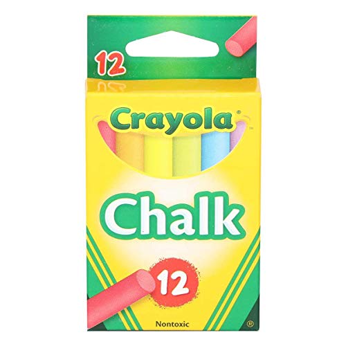 Crayola Colored Low Dust Chalk, 12Count in Each, 6 Pack