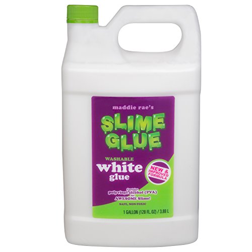 Maddie Rae's Slime Glue (White) Gallon Value Size, Immediate Shipping - Non Toxic, School Grade Formula, Perfect Slime Kit Supplies, Crafts