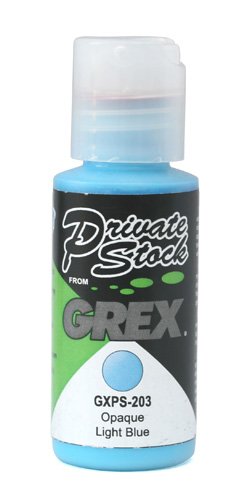 Grex GXPS-203 Private Stock Airbrush Colors, 1 Fluid Ounce, Opaque Light Blue