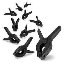 Load image into Gallery viewer, EACHPOLE |10-Pack| Heavy Duty Nylon Spring Clamps 4.5 inch for Home Improvement Projects and Photography Studios, APL1770
