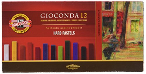 Koh-i-noor Gioconda - 12 Square Hard Pastels. 8112
