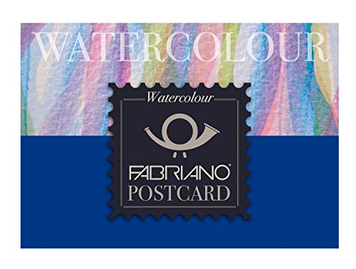 Fabriano Watercolour Postcards Pad - 20 Sheets - 300gsm White Paper