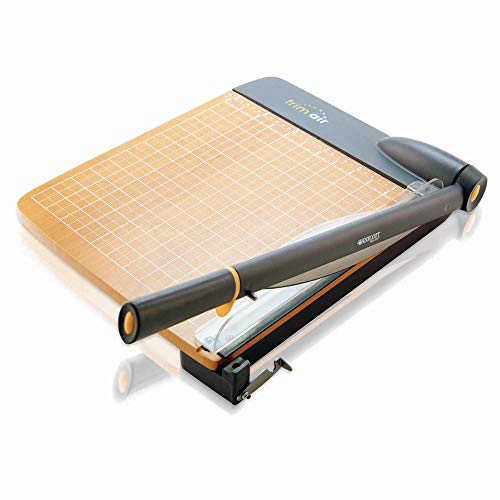 Westcott 12'' TrimAir Anti-Microbial Wood Guillotine Paper Cutter & Paper Trimmer, 30 Sheet (15106)