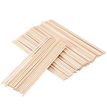 Load image into Gallery viewer, Senkary Wooden Dowel Rods 1/8 x 6 Inch Unfinished Natural Wood Craft Dowel Rods, 100 Pieces
