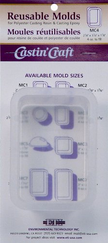 Environmental Technology 2-1/8-Inch by 3-1/4-Inch by 1-1/8-Inch Castin' Craft Carded Poly Mold, MC-4
