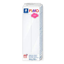 Load image into Gallery viewer, STAEDTLER FIMO Soft Polymer Clay - Oven Bake Clay for Modeling, Kids, Jewelry, Sculpting, 1 lb Block, White 8021-0, 454 (8021-1LB-0)
