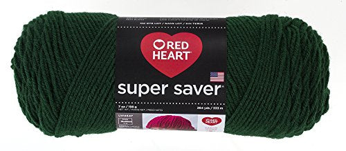 Red Heart Super Saver Yarn, Hunter Green