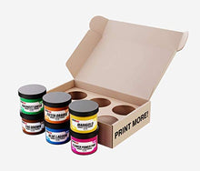 Load image into Gallery viewer, Rapid Cure Tropical Plastisol Ink Kit for Screen Printing Low Temp Cure 6 – 8oz Ink Bottles by Screen Print Direct
