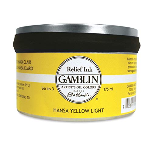 Gamblin Relief Ink - Hansa Yellow Light 175ml