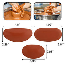 Load image into Gallery viewer, 3 PCS 3 Size Mud Tools Rib Pottery Clay Ribs Soft Rubber Pottery Rib for Pottery and Clay Artists
