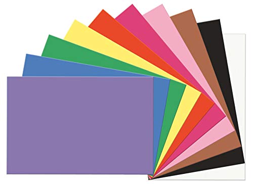 SunWorks Construction Paper, 10 Assorted Colors, 12