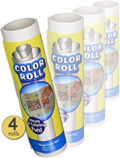 Set of 4 Rolls - Roll of Paper for Kids - Blank Coloring Roll Paper - Banner Paper Roll - Doodle Art Paper on a Roll - Scribble Paper - White