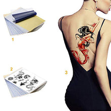 Load image into Gallery viewer, Tattoo Transfer Paper - Romlon 50 Sheets Tattoo Stencil Paper Tattoo Paper A4 Size Paper with 4 Layers Tattoo Transfer Paper DIY Tracing Paper for Tattoo Transfer Kit Tattoo Supplies
