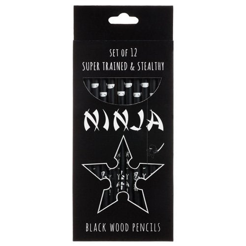 OOLY, Ninja Black Wood Pencils, 12-Count (128-78)