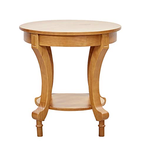Amazon Brand – Ravenna Home Traditional Solid Pine End Table, 24