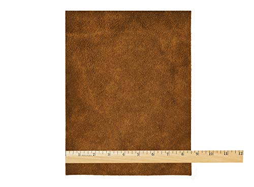 Realeather Suede Leather, Medium Brown
