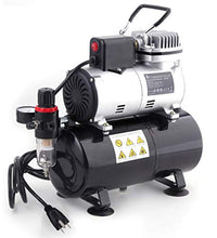 Load image into Gallery viewer, TIMBERTECH Professional Upgraded Airbrush Compressor with 3L Tank, ABPST08 Quiet Airbrush Air Compressor with Cool Down Fan for Airbrush Painting, Makeup, Nail and Tattoo Studios, Hobby
