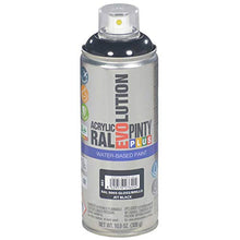 Load image into Gallery viewer, Pintyplus Evolution Water Based Spray Paint - 10.9 oz, Gloss Jet Black. Environmentally Friendly, Acrylic, Low Voc, Low Odor, Matte Spray Paint. RAL 9005. Pack of 2
