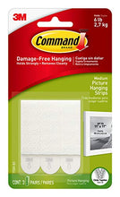 Load image into Gallery viewer, Command Picture Hanging Strips, Medium, White, 3-Pairs (17201-ES)
