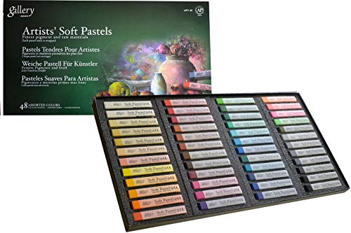 Mungyo Gallery Soft Pastel Squares Cardboard Box Set of 48 - Assorted Colors