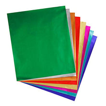 Load image into Gallery viewer, Hygloss Products Metallic Foil Paper Sheets - 8 Assorted Colors, 8 1/2 x 10”, 24 Sheets

