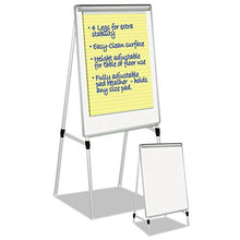 Load image into Gallery viewer, BVCEA2300335MV - Silver Easy Clean Dry Erase Quad-Pod Presentation Easel
