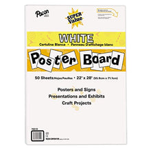 Load image into Gallery viewer, Pacon Super Value Poster Board, 22&quot;X28&quot;, White, 50 Sheets
