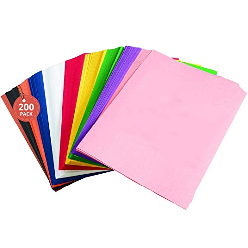 1InTheOffice Construction Paper Assorted Colors, Thick Construction Paper, Colored Paper for Arts and Crafts, 9