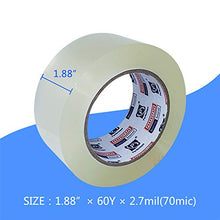 Load image into Gallery viewer, PERFECTAPE Heavy Duty Packing Tape 6 Rolls, Total 360Y, Clear, 2.7 mil, 1.88 inch x 60 Yards, Ultra Strong, Refill for Packaging and Shipping
