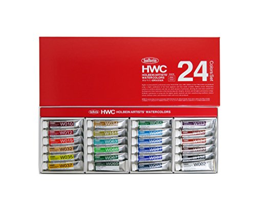 Holbein Artist's Watercolors Set of 24 5ml Tubes W405