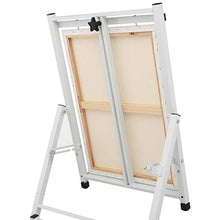 Load image into Gallery viewer, Bob Ross 2-in-1 Studio Easel - As Seen on Netflix Metal Easel Four Legged Tabletop Easel - White
