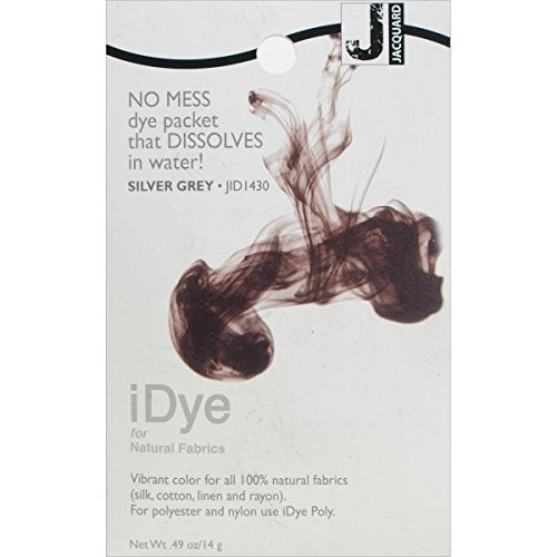 Jacquard 103107 iDye Fabric Dye 14 Grams-Silver Gray