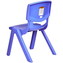 Load image into Gallery viewer, Amazon Basics 10 Inch School Classroom Stack Resin Chair, Blue, 6-Pack
