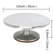 Load image into Gallery viewer, 12" Inch Ball Bearing Sculpting Wheel Clay Banding Turntable Pottery Cake Spinner with Non-Skid Rubber Boot for Decorator Working in Ceramics, Pottery, Floral Arranging, Cake Decorating USA Stock
