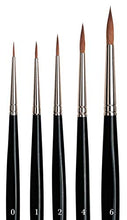 Load image into Gallery viewer, da Vinci Brushes 5359 da Vinci Watercolor Russian Red Sable 5359-5 Brush Includes Series 36 Sizes 0, 1, 2, 4 &amp; 6-Round Shape, Set
