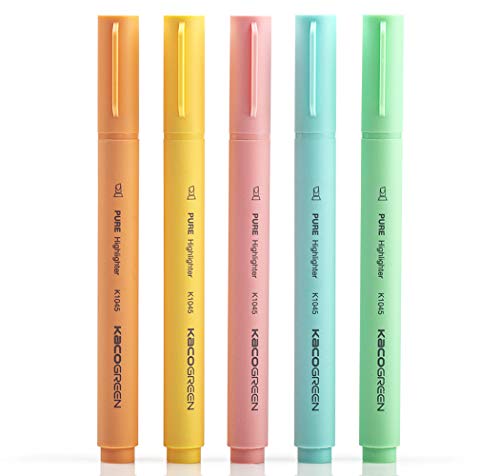 KACO High Capacity Highlighter Marking Pens For Students (Macarons)
