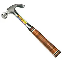 Load image into Gallery viewer, Estwing Hammer - 16 oz Curved Claw with Smooth Face &amp; Genuine Leather Grip - E16C
