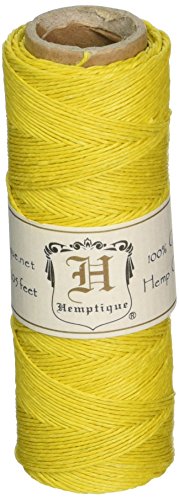 Hemptique 5070813 Hemp Cord Spool, 10 lb, Yellow
