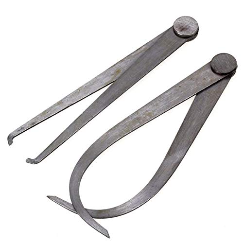 2 Pieces Caliper Stainless Steel Calipers Pottery Clay Ceramic and Sculpture Carving Tool Measuring Tool