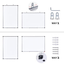 Load image into Gallery viewer, T-SIGN Magnetic Dry Erase Whiteboard 48 x 36 Inch, 4 x 3 Large White Board, Silver Aluminum Frame Wall-Mounted, Magnetic Eraser, 2 Whiteboard Pen, Detachable Marker Tray, 6 Magnets for Office, School
