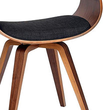 Load image into Gallery viewer, Armen Living Summer Chair in Charcoal Fabric and Walnut Wood Finish
