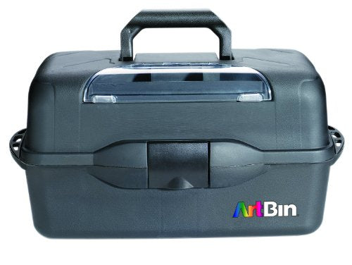 ArtBin 8237AB Essentials XL 3 Box, Portable Art & Craft Organizer with Lift-Up Trays, Black, 20 x 10.25 x 10.38 inches