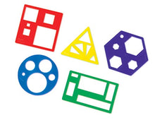Load image into Gallery viewer, Learning Resources Primary Shapes Template Set, Geometric Shapes, Tracing Helper, Ages 4+
