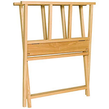 Load image into Gallery viewer, Creative Mark Folding Wood Large Print Rack - Perfect for Display of Canvas, Art, Prints, Panels, Posters, Art Gallery Shows, Storage Rack - [Beechwood Finish]
