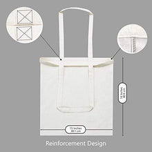 Load image into Gallery viewer, TOPDesign 5 | 12 | 24 | 48 Pack Economical Cotton Tote Bag, Lightweight Medium Reusable Grocery Shopping Cloth Bags, Suitable for DIY, Advertising, Promotion, Gift, Giveaway, Activity (5-Pack)
