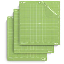 Load image into Gallery viewer, Nicapa Standard Grip Cutting Mat for Cricut Explore Air 2 Maker(12x12 inch,3 Pack) Standard Adhesive Sticky Green Quilting Replacement Cut Mats
